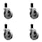 Service Caster 5'' Semi Steel Swivel 1-5/8'' Expanding Stem Caster Set with Brake, 4PK SCC-EX20S515-SSR-TLB-158-4 - alternate 1
